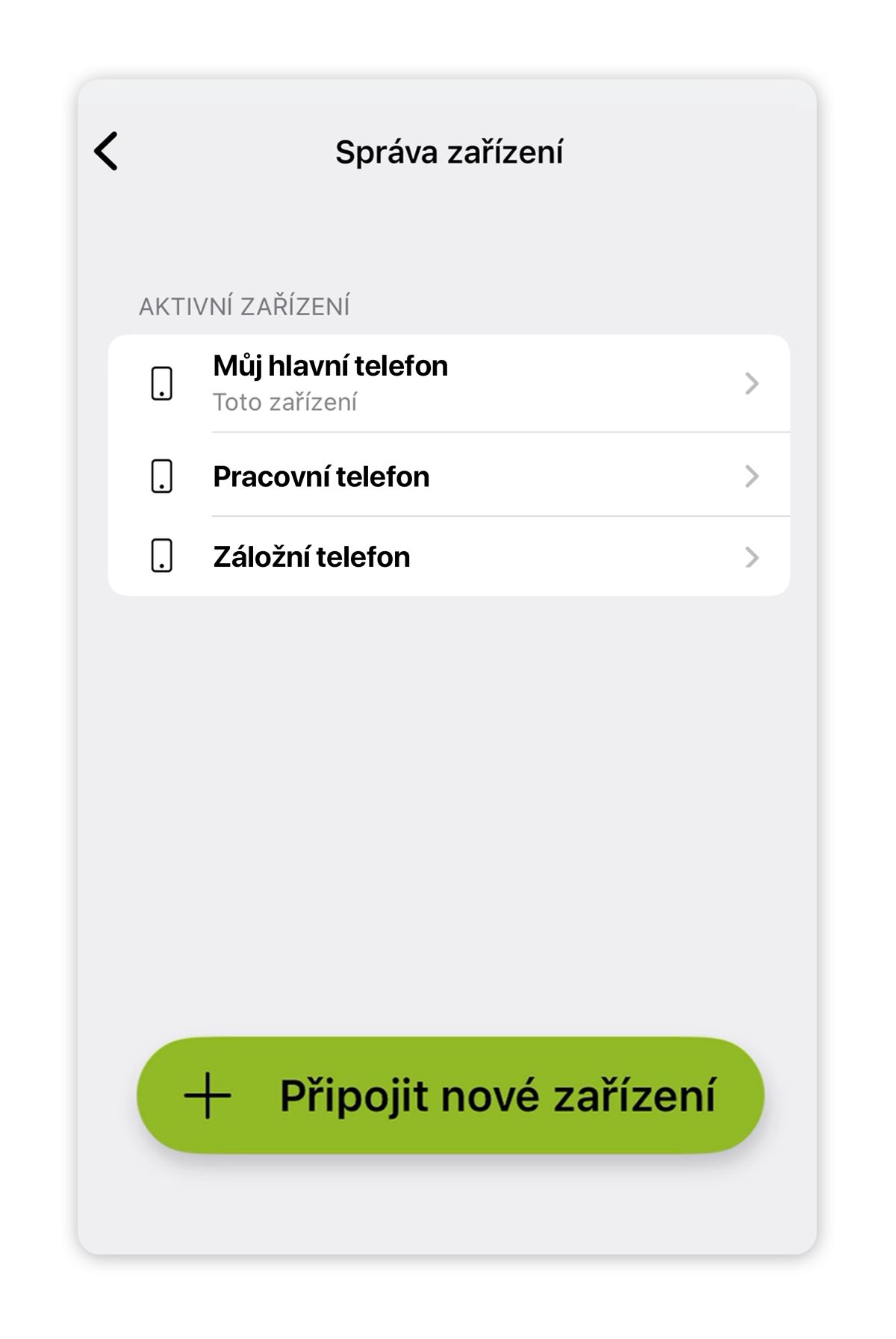 Připojit nové zařízení